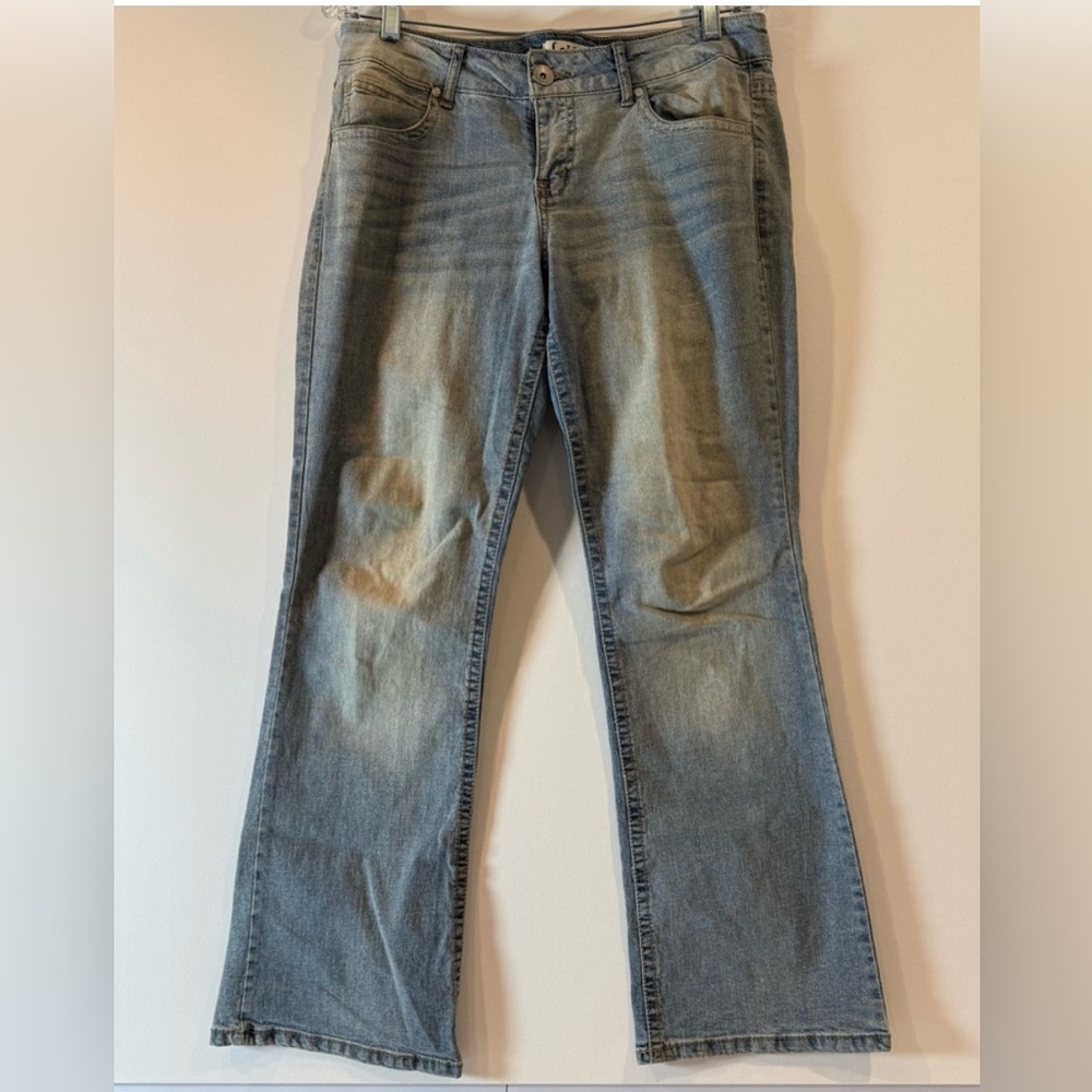 LEI Ashley Low-Rise Bootcut Jeans 11 Short Y2K Retro Streetwear Denim pre-owned